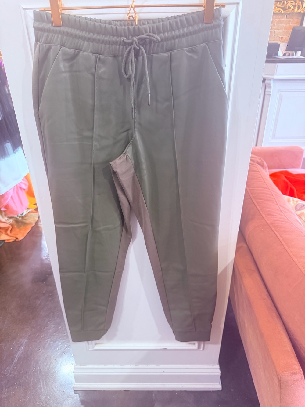 G by Giuliana Olive Green Drawstring Joggers